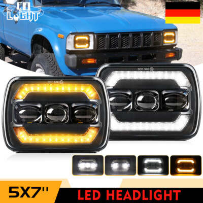 7x6 5x7 LED Scheinwerfer DRL Hi/Lo Beam Signal für Toyota Pickup Truck 1982-1995