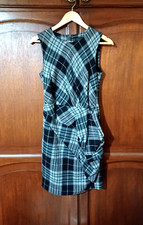 Label Lab, Wool Mix, Asymmetrical Tartan Dress, Size 8, Pre-owned