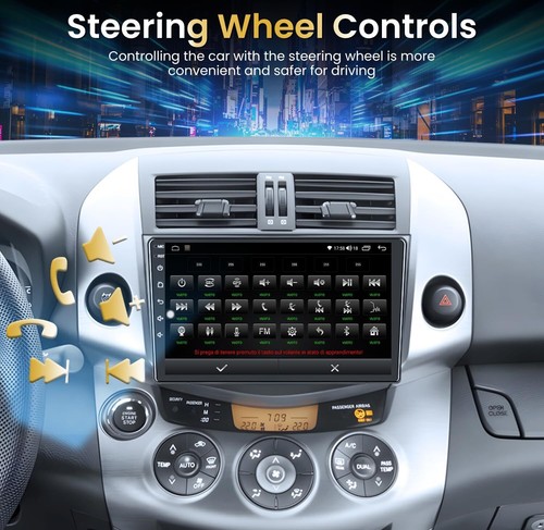 Wireless Carplay For Toyota RAV4 2007-2012 Car Stereo Radio Android GPS WIFI 64G - Picture 17 of 17