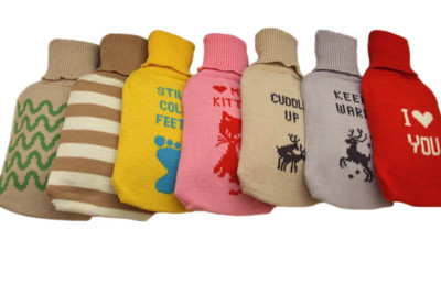 Hot Water Bottle MERINO WOOL arm warmer hotty hand made Christmas Birthday gift