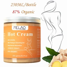 Anti Cellulite Hot Cream Body Slimming Massager Weight Loss Fat Burner Lotion US