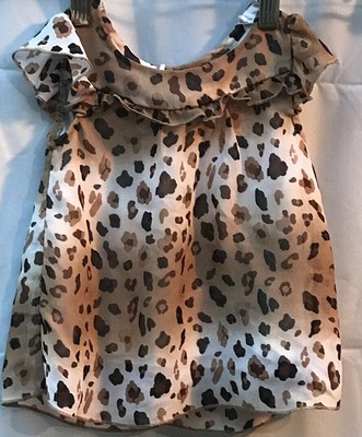 tan leopard print dress