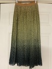ZARA Pleated Lace Ombré Maxi Party Skirt Sz M Holiday — photo 1