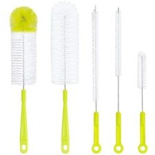 Set of 5 Brush to Clean Water or Wine Bottles Beer Cleaning Flask Feeding