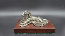 Vintage Solid Sterling Silver Lion Statue by MONTSERAT, 527 grams