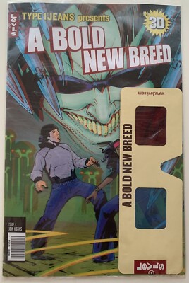 Levi's Jeans 3-D Promo Comic Book - A Bold New Breed w/ Glasses - Levis 501 RARE