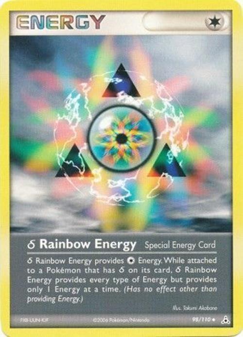 Delta Species Rainbow Energy - 98/110 - Pokemon Ex Holon Phantoms Card NM