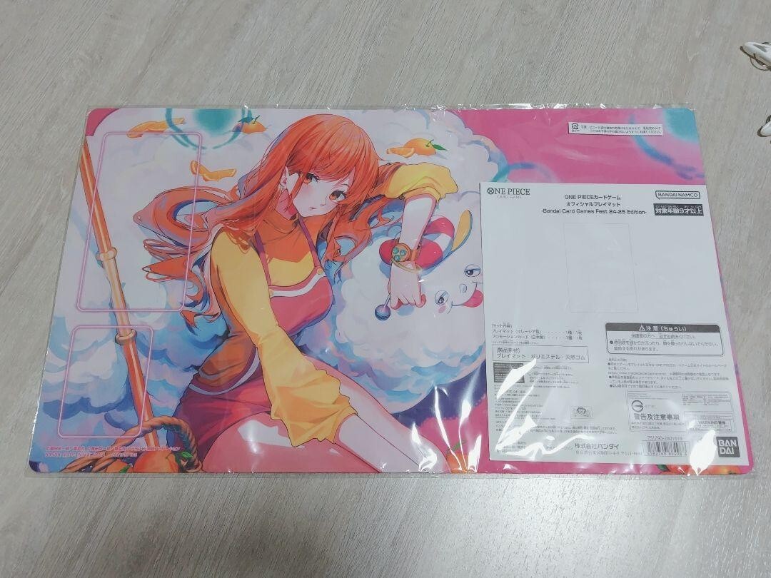 One Piece Official Playmat Nami & Zeus Bandai Fest. 24-25 No promo