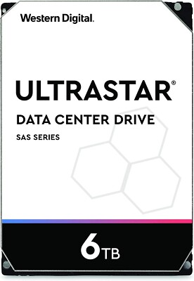 FESTPLATTE WD DATA CENTER HC310 HUS726T6TAL5204 6TB 7200U/min 256MB SAS-3 3.5''