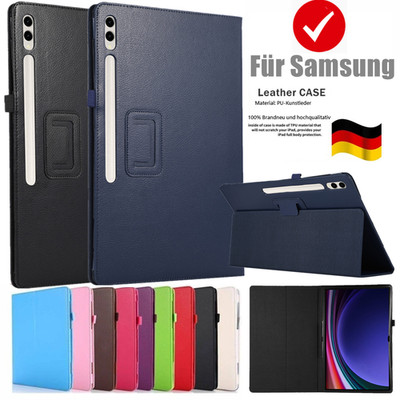 Schutzhülle Für Samsung Tab S7 S8 S9 S10 FE Ultra Plus Ständer Leder Flip Cover