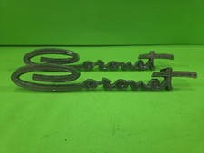 1965-1966 Two Dodge Coronet Emblems Badge Oem Mopar 2dr Hardtop Script 2448834 1965-1966 Two Dodge Coronet Emblems Badge Oem Mopar 2dr Hardtop Script 2448834