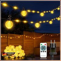 Lichterkette AußEn 200 LED 32M Dimmbare Mit 8 Modi IP65 FüR Terrasse Balkon