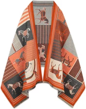 EXTREE Scarfs for Women Pashmina Silky Shawl Wrap for Evening Dressing Blanket 