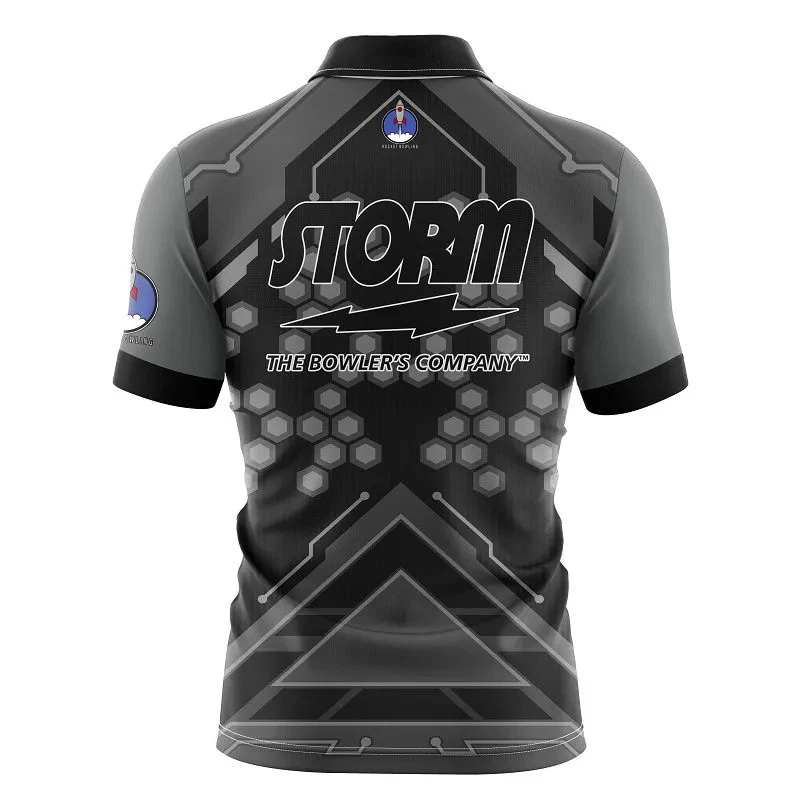 Storm Overspeed Grey/Black Rocket Bowling Jersey