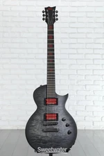 ESP LTD Signature Ben Burnley BB-600 Baritone Electric Guitar - See Thru Black
