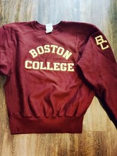 Boston College Champion Reverse Weave Sweatshirt Large Vintage