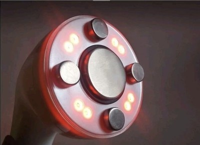 Esculpting Massager LED Light Ultrasonic Vibrations 5 Heads White