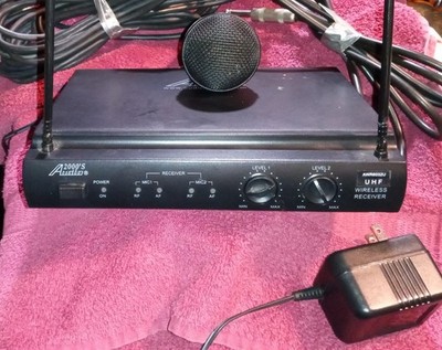 Audio 2000's Mic ., Wireless Receiver And Cords
