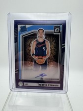 2024-25 Panini Donruss Optic Rated Rookie Signatures Trentyn Flowers #330 Purple