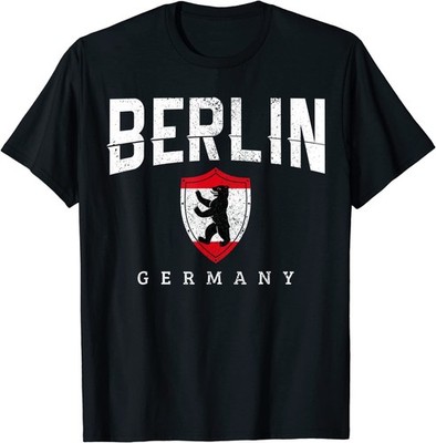 Berlin Germany Bear Flag Souvenir Travel German Gift Unisex T-Shirt