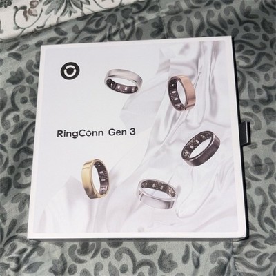 RingConn Gen 3 Smart Ring Sleep/Heart Rate/SpO2 Tracker Black iOS/Android