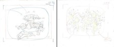 Casey, Raphael, Michelangelo, Donatello of (TMNT) Turtles 2 Production Drawings