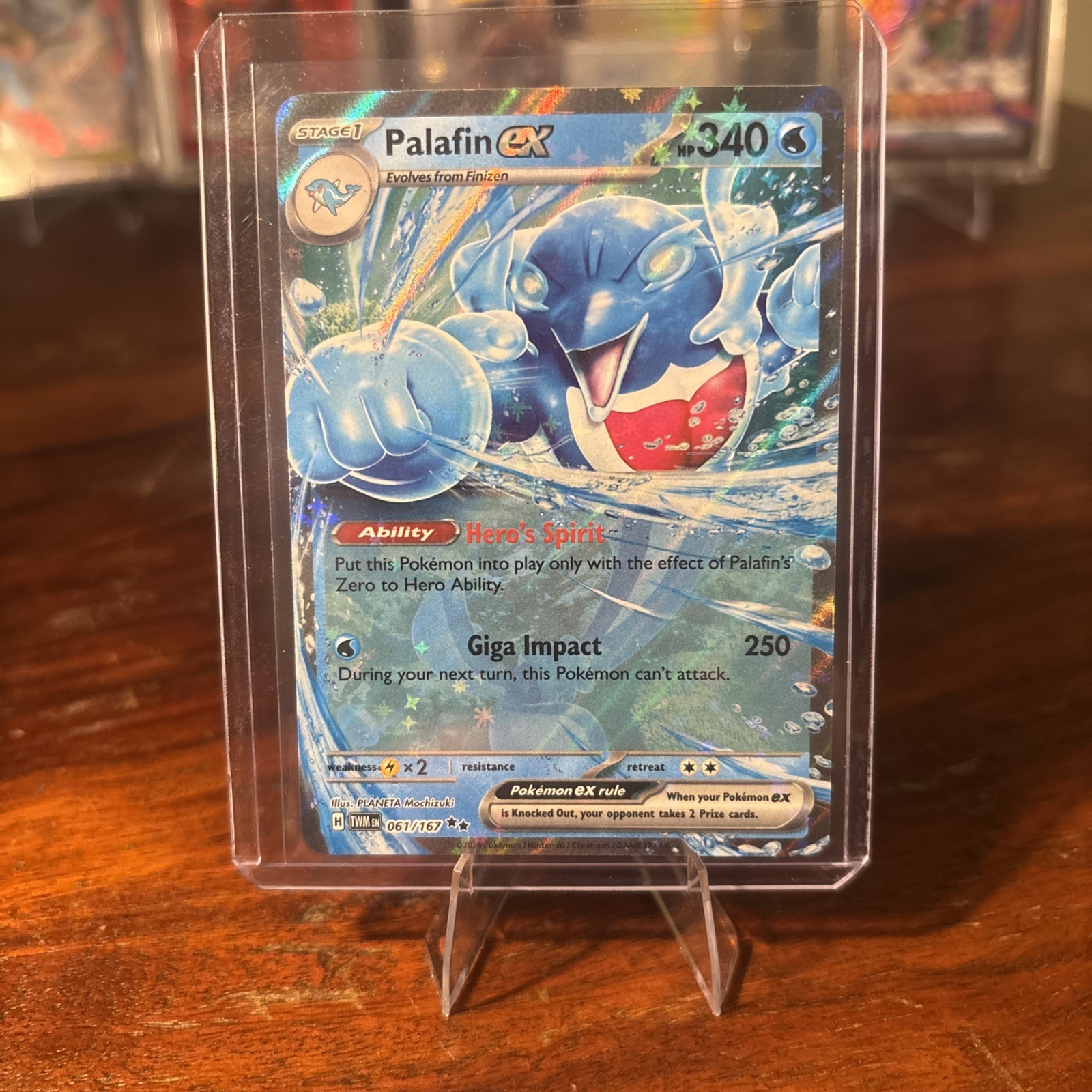 Pokemon TCG Palafin ex 61/167 Twilight Masquerade NM