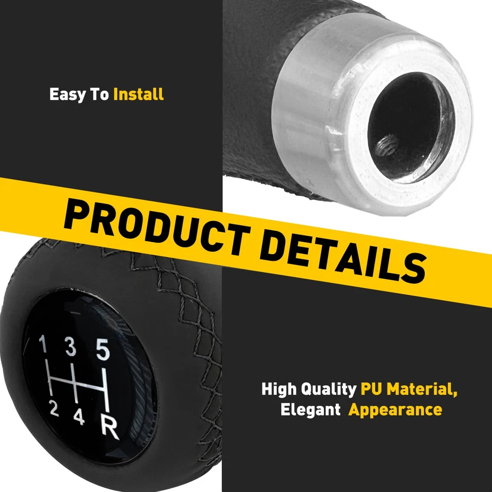 For Mazda RX-8 RX-7 MX-5 Car Manual 5 Speed Gear Stick Shifter Shift Lever Knob - Imagem 3 de 4