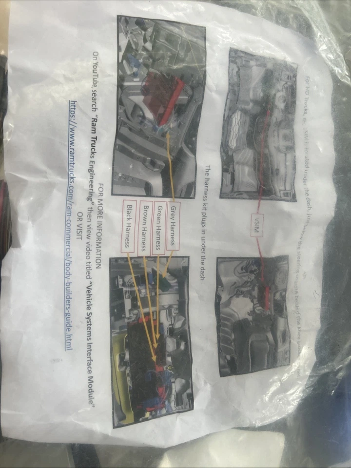 Kit de módulo de interfaz de sistema de vehículo Dodge RAM 2500/3500/4500/5500 P68361228AC Foto 3 de 3