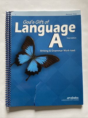 Abeka God s Gift of Language A Teacher Answer Key (3rd Edition) 4th Grade