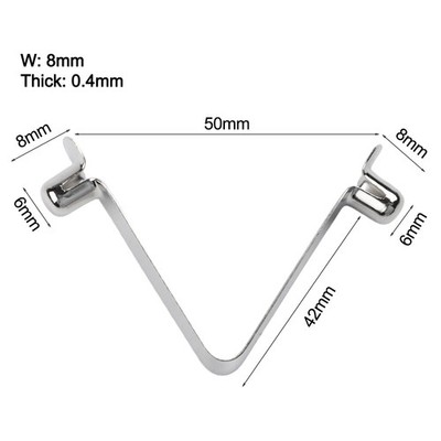 Federbügel Sperrenröhrchenstift Zeltstangenclip Keine Grat 6 Mm Durchmesser