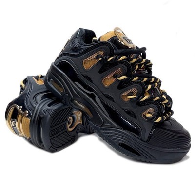 OSIRIS SCHUHE D3 2001 25 JAHRE SCHWARZ GOLD SNEAKER