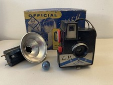Vintage Official Boy Scouts Kodak Flash Camera With Box, Flash