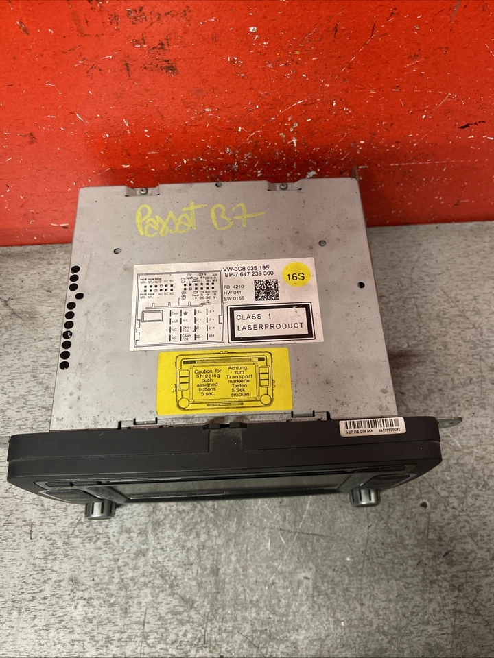Autoradio CD Poste Auto Radio Origine Volkswagen Passat B7 3C8035195 SANS Code ❌ - Photo 3/4