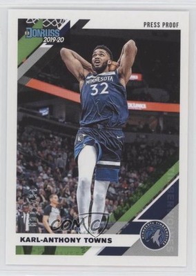 2019-20 Panini Donruss Press Proof Purple 164/199 Karl-Anthony Towns #123 fm0