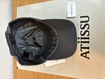 ATIISSU Wing Cap Black PU Leather Logo Baseball Hat 100% Authentic