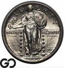 1920 Standing Liberty Quarter, FULL Head, WOW! Lustrous Solid Gem BU++ FH Sharp
