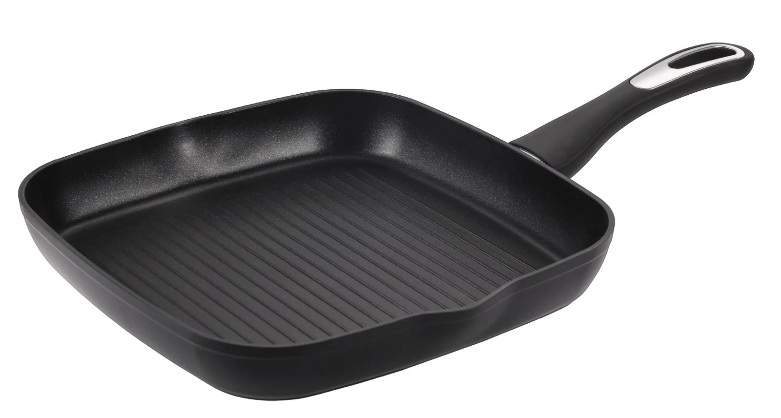 Forged Aluminium Non-Stick Grill Pan Induction Best Frying Skillet Griddle 28cm