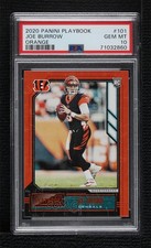 2020 Panini Playbook Rookies Orange Joe Burrow #101 PSA 10 GEM MT 8sr