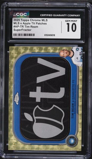 2025 Topps Chrome MLS Tim Ream US World Cup Team Cpt Apple TV SUPERFRACTOR 1/1