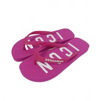 DSQUARED2 22SS BE ICON Pink Flip Flops Sandals 38 EU/US DSQUARED2 22SS BE ICON Pink Flip Flops Sandals 38 EU/US