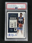 2020-21 Panini Contenders Anthony Edwards #105 Variation RC PSA 10 Mt 10 Auto