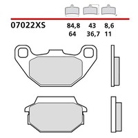 Brembo Hinteres BREMSBELAGE-KIT FUR Kymco MXU Reverse Quad 50 07-16-COD.07022XS
