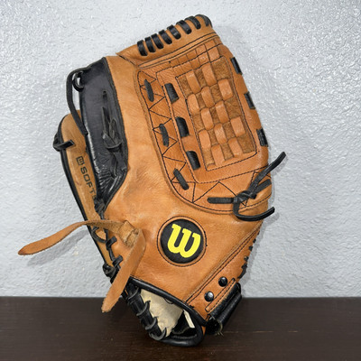 Wilson A0527 XL13 Softball 13'' LHT Glove Adult OverSized Pocket Brown & Black