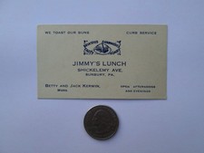 Vintage Jimmys Lunch Shickelemy Ave Sunbury P...
