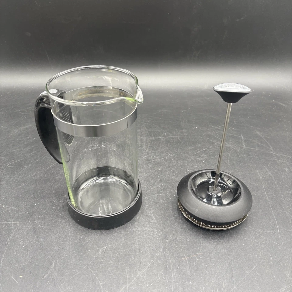 Prensa francesa Trudeau de 1 litro con cuerpo de vidrio de borosilicato negra Foto 4 de 4