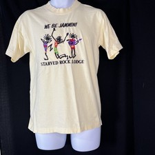 Starved Rock Lodge Park Illinois Staff Shirt Sz M Embroidered Vintage USA Made