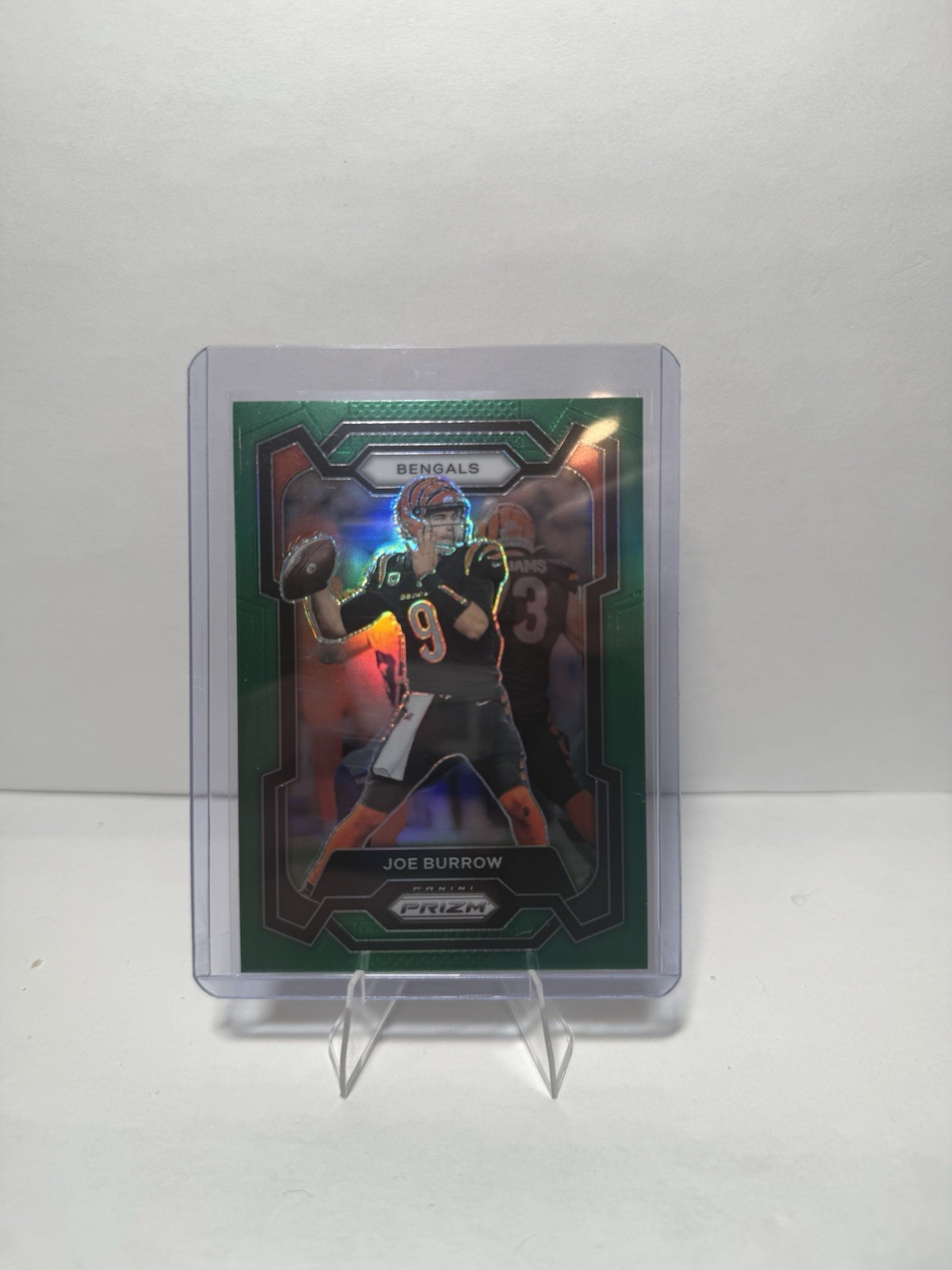 2023 Panini Prizm Joe Burrow Green Parallel Cincinnati Bengals #57