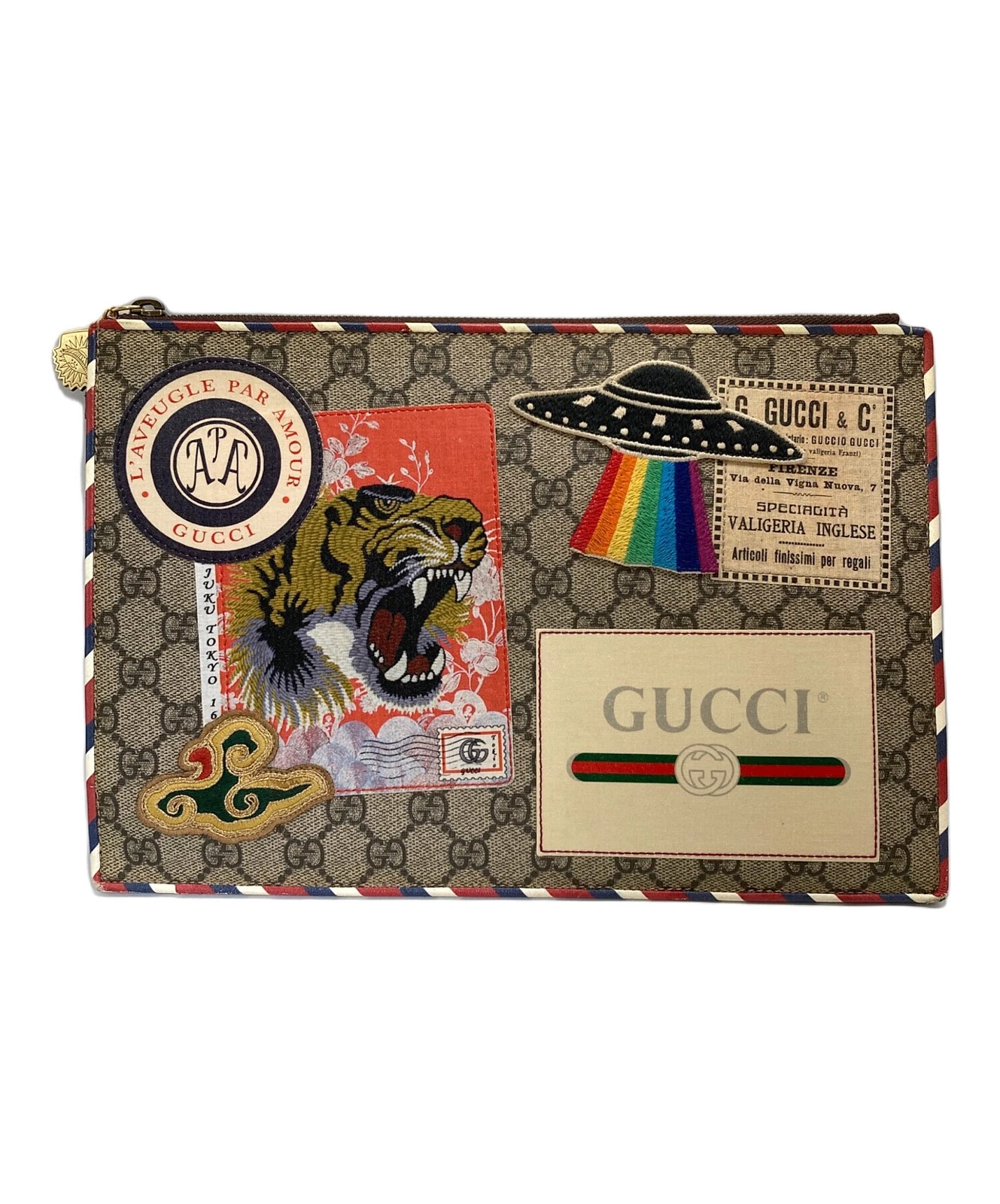 Gucci GG 473915 Brown Clutch Bag #TFB12882