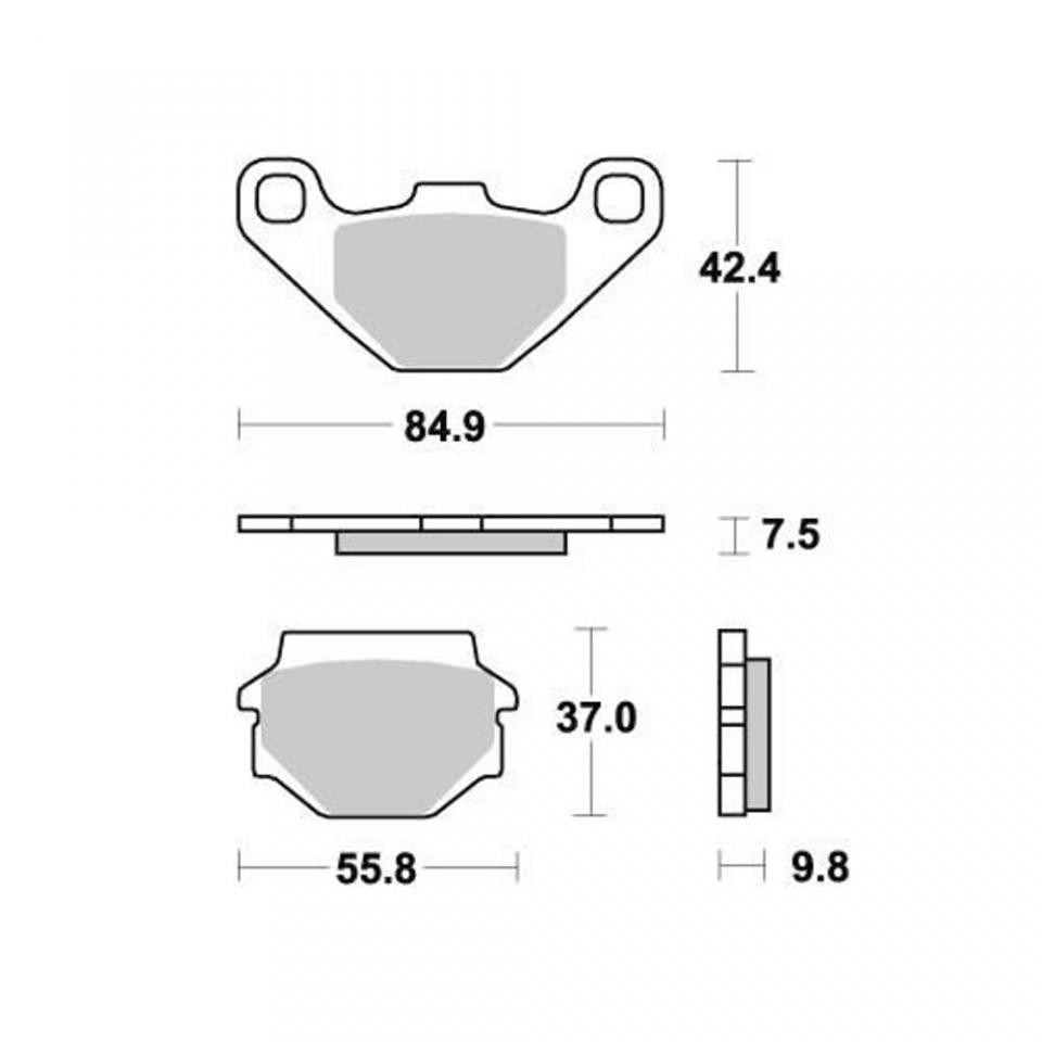 Plaquette de frein CL BRAKES pour quad TGB 550 Target Irs randonnée boueuse AR